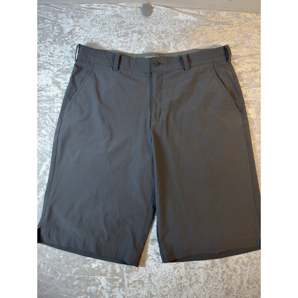 Nike Golf Shorts Mens 34 Gray Dri-FIT Tour Performance Stretch Flat Front